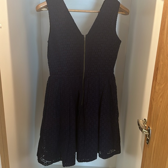 Manoush, French brand, navy eyelet, above the knee dress. Purchased in Paris. - Picture 2 of 4